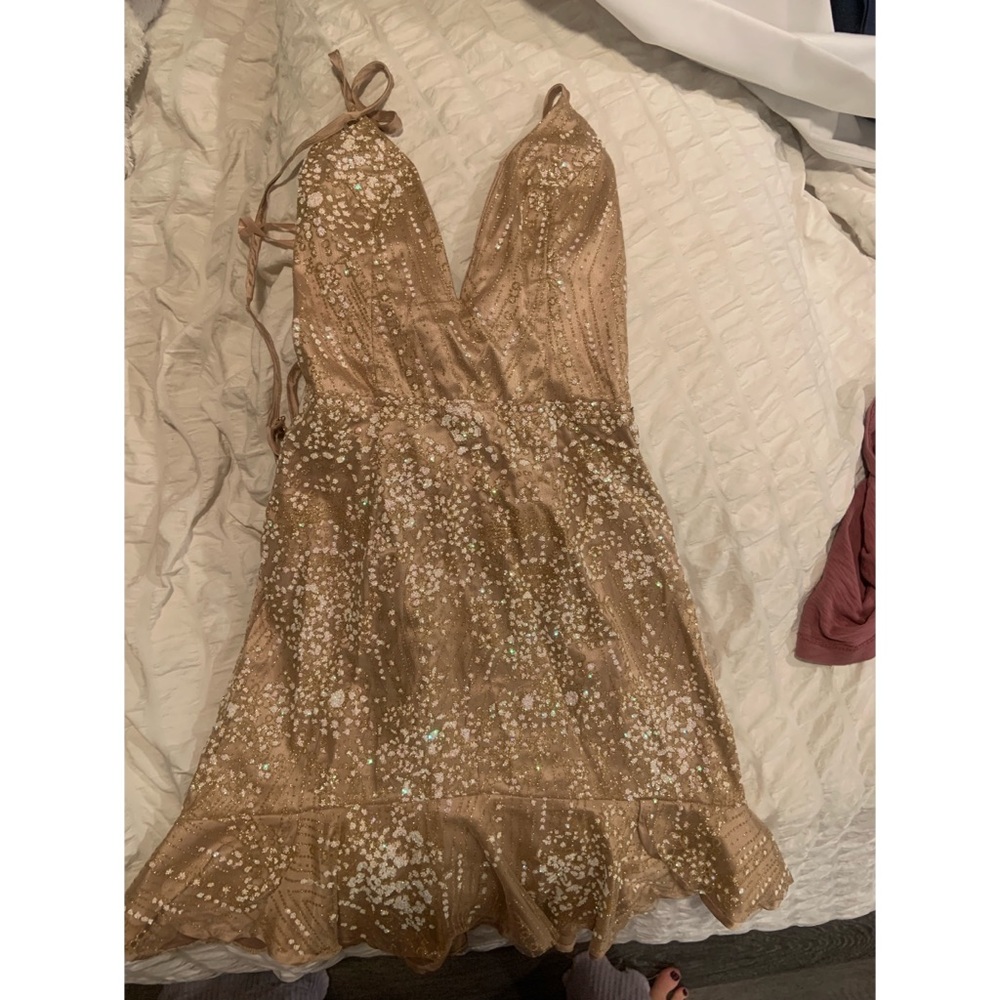 Small sequin mini dress perfect for NYe!